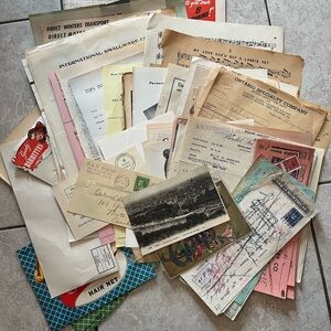 Vintage Ephemera Paper Lot - 75+ items